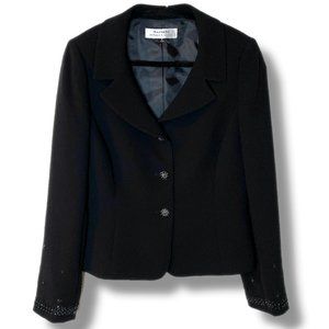 Womens Beaded Tahari Blazer and Skirt Set